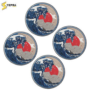 Parches bordados de colores personalizados para deportes de Tepra, el mejor vendedor, flor única, corazón impreso, prendas de plástico de PVC, tela para planchar - Product Image 6