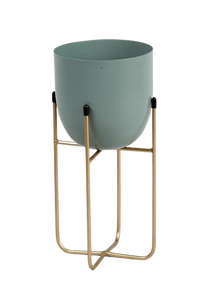 Pot de fleur en métal de haute qualité pour hôtel et restaurant jardinière au design moderne en gros avec poignée de forme ronde - Product Image 5