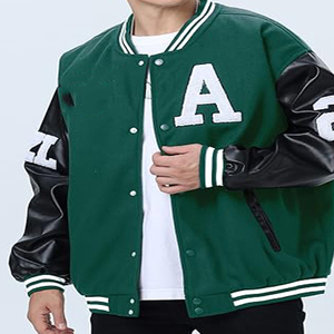 Veste universitaire en polaire personnalisée de haute qualité pour hommes Nouveau style Manteau d'hiver respirant avec col montant Le plus populaire au Pakistan - Product Image 3