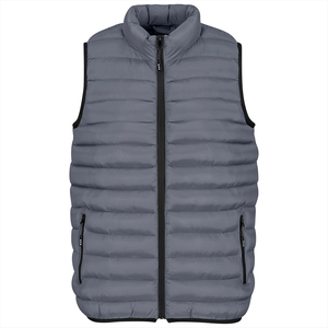 OEM ODM logotipo personalizado invierno sólido al aire libre hombres acolchado abajo Gilet Freestyle Streetwear cálido Puffer chalecos para hombres chaqueta - Product Image 4