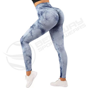 Mallas de yoga con cintura elástica, ropa de entrenamiento para mujer, mallas transpirables personalizadas para gimnasio y fitness para mujer - Product Image 2