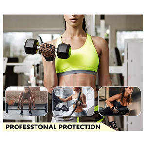 Guantes de Cuero de Medio Dedo al por Mayor con Logotipo Personalizado, Antideslizantes, Impermeables, Último Diseño para Levantamiento de Pesas, Servicio OEM para Uso en Gimnasios - Product Image 5