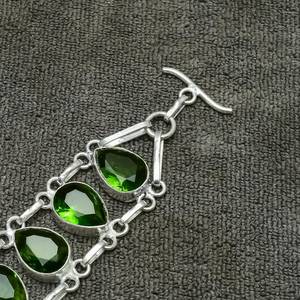 Peridot Gemstone Silver <b>Bracelet</b> Peridot <b>Bracelet</b> 925 Sterling Silver Peridot Handmade Jewelry <b>Bracelet</b> Gift for Her Gift for - Product Image 4