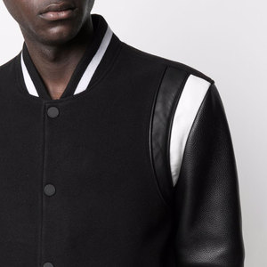 Wholesale Custom latest designs <b>Long</b> Sleeve Baseball varsity <b>jacket</b> <b>Men</b> Plain Blank Letterman sportswear varsity <b>jacket</b> - Product Image 5