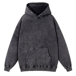 Sweat à capuche en molleton lavé à l'acide personnalisé de meilleure qualité 100% coton nouveau style OEM fabriqué au Pakistan - Product Image 1