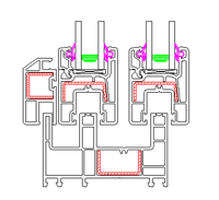 Profilé en PVC extrudé de bonne qualité Profilé en plastique extrudé pour fenêtre coulissante