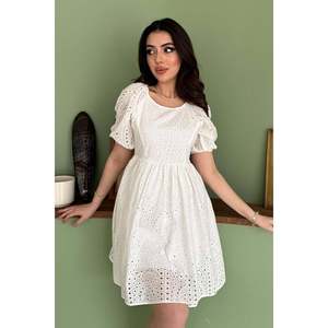 Robe en dentelle blanche - Blanc - Product Image 3