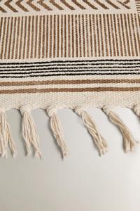 Tapis de couloir extérieur moderne en coton tissé à la main, imprimé à blocs de couleurs abstraits, sérigraphié, à poils moyens, lavable, par MITTAL TEXTILE - Product Image 2