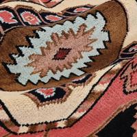 Maßgefertigter Rosa Moos Moderner Oushak-Stil Handgetufteter PVC-Teppich Anpassbare Größen (4x6-10x14 Fuß) Langlebig Waschbar Rutschfest Heim-Bodenteppich