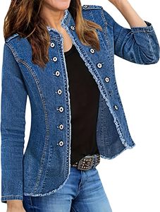 Chaquetas vaqueras para mujer con diseño personalizado, precio ajustable, calidad superior para Chaquetas vaqueras para mujer - Product Image 5