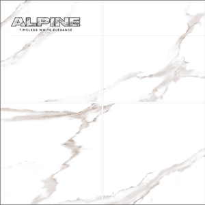 Mô Hình-Ống nghiệm statuario kỹ thuật số tường và sàn bề mặt bóng Alpine sang trọng gạch đá cẩm thạch ứng dụng bằng gốm novac 600x600mm - Product Image 2