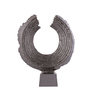 Statue ronde en Bronze moderne de haute qualité avec décoration de Table à Base en métal haute Sculpture de bureau Showpiece Design fait à la main - Product Image 4