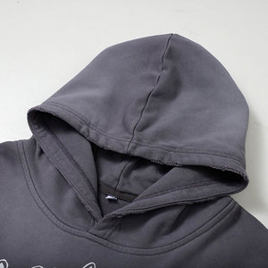 100% Cotton Quick Drying Solid Color <b>Men's</b> Acid Wash Hoodie Latest Arrival Casual Wear Long <b>Sleeve</b> Acid Wash <b>Men</b> Hoodies - Product Image 4