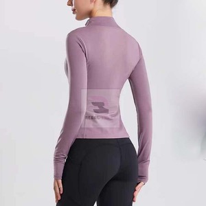 Femmes 2025 haute qualité fermeture éclair Sport veste de course respirant Yoga haut Fitness veste - Product Image 3
