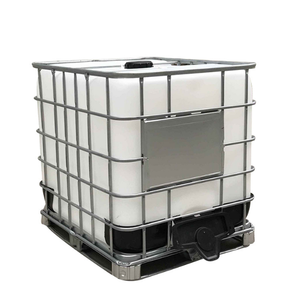 ถัง IBC ขนาด 110 แกลลอน HDPE ทำความสะอาดและปรับสภาพใหม่ พร้อมกรงเหล็กและวาล์ว - Product Image 4