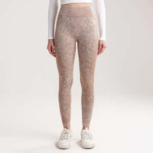 Leggings Optime XXL Caqui Sin Costuras de Spandex/Nylon, Cintura Alta Cruzada, Efecto Push-up, Elásticos en 4 Direcciones, Transpirables, Cintura Elástica - Product Image 1