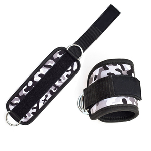 Sangles de cheville et de pied réglables unisexes à anneau en D avec imprimé camouflage, protection professionnelle pour machines à câbles - Product Image 3