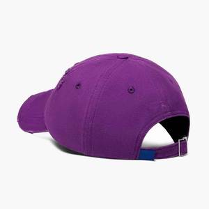 หมวกเบสบอลผ้าฝ้าย100% หมวกแบบย้อนยุคสีดำล้วนปรับได้หมวกแก๊ป - Product Image 3