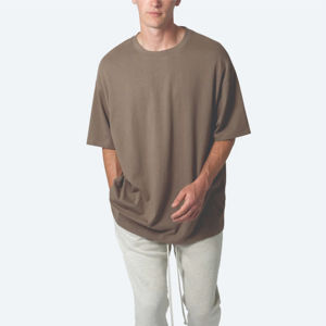 OEM/ODM personnalisé hommes surdimensionné 100% coton T-Shirt à manches courtes style Hip Hop haute qualité Jersey tissu dernière conception - Product Image 6