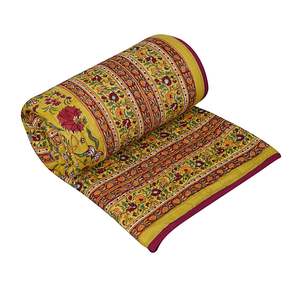 100% coton Jaipuri Razai couette main bloc impression literie luxe à la main couverture de qualité supérieure pour un usage domestique - Product Image 2