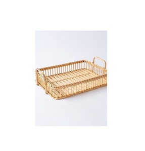 Bandeja de mimbre de la mejor calidad, vendedor superior de Alibaba, bandeja organizadora de hogar y cocina al por mayor hecha en India - Product Image 1