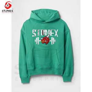 Custom High Quality Winter Cotton Hoodie Streetwear <b>Thick</b> <b>Fleece</b> Digital Printing Drop Shoulder Plain Blank Custom Men Hoodies - Product Image 5