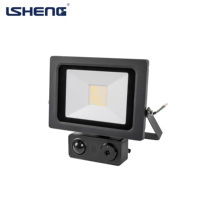 Lampu Sorot LED PIR Pintar Tahan Air IP54 Aluminium 30W/50W dengan Sensor Gerak, Garansi 2 Tahun, untuk Garasi, Taman