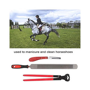Kits d'instruments vétérinaires professionnels pour sabots Outils de réparation de sabots de cheval comprenant des couteaux - Product Image 5