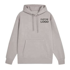 High Quality Wholesale Premium 100%Cotton Custom Logo Printed OEM Mens <b>Hoodie</b> Sweatshirt <b>Sherpa</b> Fleece Pullover Embroidery Loose - Product Image 5
