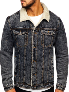 2026 Custom Designed Thickened <b>Denim</b> Winter <b>Jacket</b> for <b>Men</b> Canvas Street Wear Wholesale Fashionable Warm Winter Coat - Product Image 4