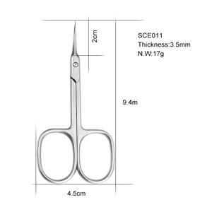 Nouvelle manucure printemps Action broderie ciseaux Extra forte courbe cuticule Micro ciseaux pour la coupe des sourcils - Product Image 5