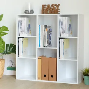 8 Cube Free Standing <b>Display</b> <b>Book</b> Shelves Filing Cabinet for Narrow Space - Product Image 4