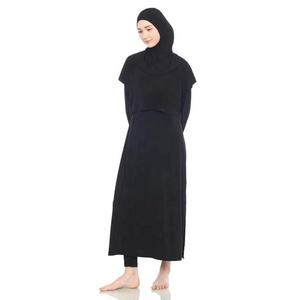 ชุดว่ายน้ำมุสลิมแบบเต็มตัวสำหรับผู้หญิง บุรกินีแบบอิสลาม ไซส์ใหญ่ แห้งเร็ว ระบายอากาศได้ดี ชุดชายหาด ปรับแต่งได้ - Product Image 3