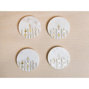 Posavasos con incrustaciones de nácar, posavasos con incrustaciones de lujo Vintage, posavasos de té con Incrustaciones de nácar de estilo marroquí - Product Image 4