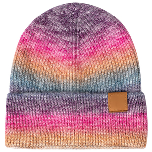 Custom Knit Cuffed Acrylic Slouchy <b>Beanie</b> Streetwear Private Woven Jacquard Breathable <b>Waterproof</b> Unisex Adult Winter Hat - Product Image 1