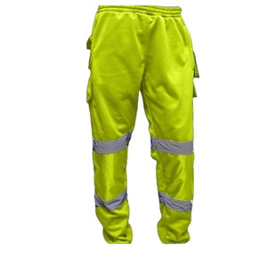 กางเกงทำงานแบบสะท้อนแสงมาตรฐาน CE พร้อมแถบสะท้อนแสง ตรวจจับเข็มได้ กระเป๋าคาร์โก้ไนลอน เสื้อผ้าทำงานแบบเรืองแสง - Product Image 6