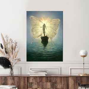 Toile imprimée : « Fisherman for the Souls » de Vladimir Kush, encadrée pour galerie - Product Image 1