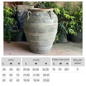 กระถางเซรามิกทำมือ ดีไซน์เฉพาะตัว พื้นผิวแบบต้ม ทนทาน เป็นมิตรกับสิ่งแวดล้อม เหมาะสำหรับใช้งานกลางแจ้ง สไตล์เรียบง่ายเคลือบเงา สำหรับปลูกต้นไม้ในบ้านและสวน TONE POTTERY - Product Image 2