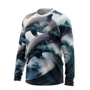 Camiseta de Pesca con Capucha Unisex de Manga Larga, Secado Rápido, Protección UV UPF 50, Anti-UV, Rendimiento, Talla Grande, Poliéster, Sublimación - Product Image 4