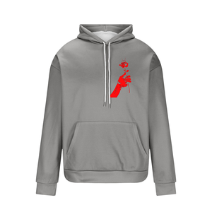 Sweat à capuche imprimé de poche 100% coton personnalisé pour hommes de grande taille Sweat à capuche imprimé confortable de BD - Product Image 1