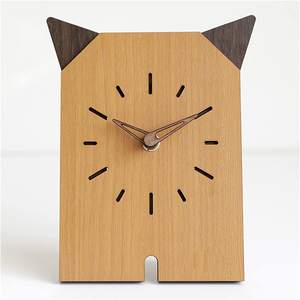 Modern Cute Wood <b>Clock</b> Cheap Price Hot Sale Wooden Desktop Stand <b>Clocks</b> for <b>Kids</b> Room Decor - Product Image 4