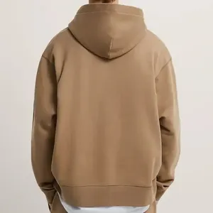 Custom Pullover Hooded <b>Sweatshirt</b> Embroidered <b>White</b> Hoodie Men High Quality French Terry Towel Embroidery - Product Image 3