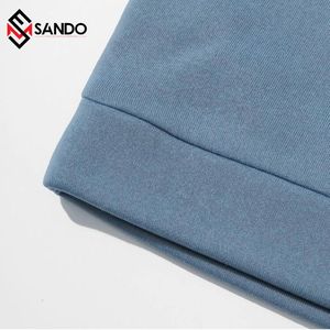 Sudadera con hombros caídos y logotipo personalizado para mujer, OEM, venta al por mayor, ropa de calle, Top corto de gimnasio, sudaderas con capucha occidentales lisas, ropa - Product Image 4