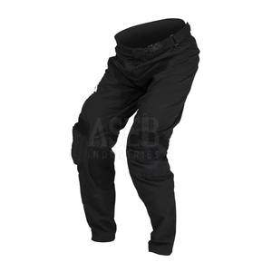 กางเกงขี่มอเตอร์ไซค์ผู้ชายเอวสูงทรงตรงผ้าฝ้ายผสมหนังแบบลำลอง ติดกระดุม ผ้าเรียบสีพื้น แห้งเร็ว ระบายอากาศได้ดี - Product Image 1