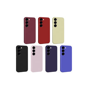 Coque en silicone liquide MSRA Premier couleur prune pour Samsung Galaxy S23 Plus - Protection isolante pour téléphone - Product Image 2