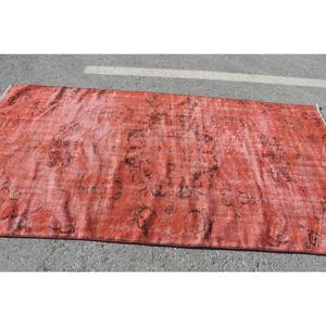 พรมขนสัตว์เย็บปะติดปะต่อกันสีส้มวินเทจ4.4x8.5ฟุตคลาสสิกตุรกีพื้นที่ขนาดใหญ่สี่เหลี่ยมผืนผ้าห้องโถงดีไซน์ยาง Tabriz สำหรับตกแต่งห้อง - Product Image 3