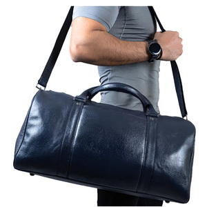 กระเป๋าเดินทางหนังแบบดัฟเฟิลสำหรับผู้ชายกระเป๋าเดินทางหนังแบบถือสำหรับเล่นกีฬาแบบสั่งทำ - Product Image 6