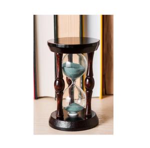 Smooth Metal Hourglass Timer Refined Finish Handmade Eco-Friendly Desk/Table Decor Elegant <b>Sand</b> Display Accent <b>Art</b> Style Modern - Product Image 6