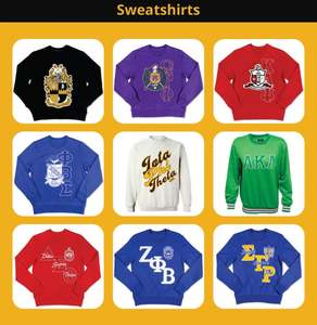 Sudadera Azul Alpha PHI ALPHA 2026 con Cuello Redondo de Felpa, Ribete Dorado en los Puños y Dobladillo - Product Image 6