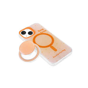 Coque Netzy Purple TikTok Style pour iPhone 15 compatible MagSafe en silicone avec Pop Socket amovible électroplaqué - Product Image 4